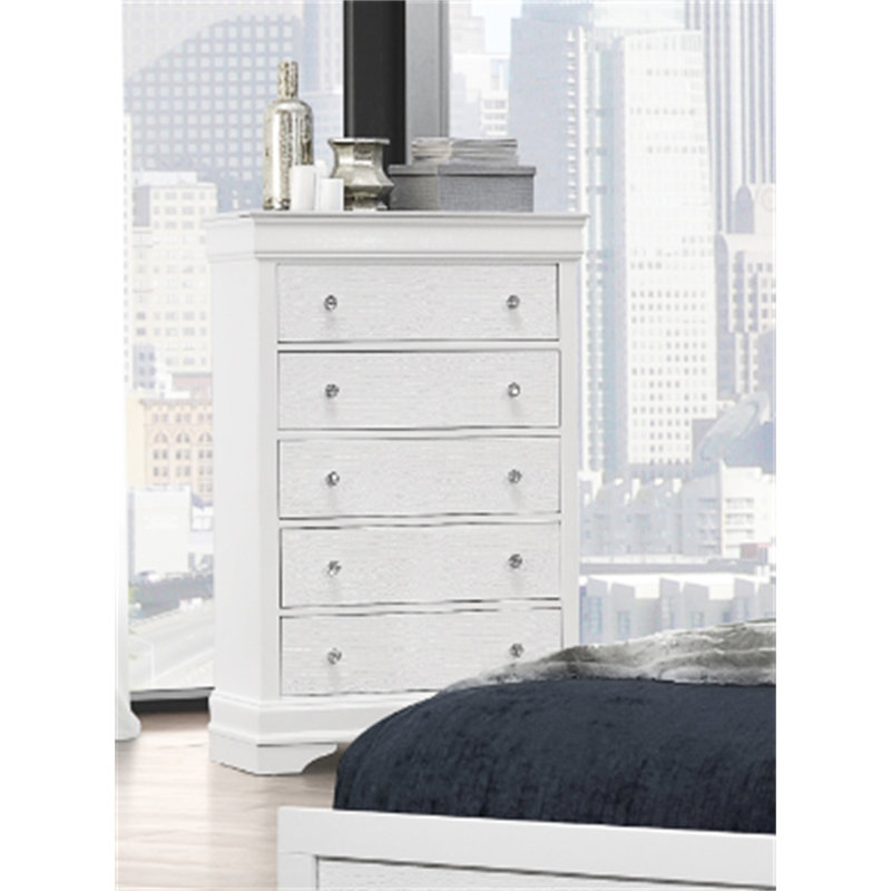 Commode blanche en métal
