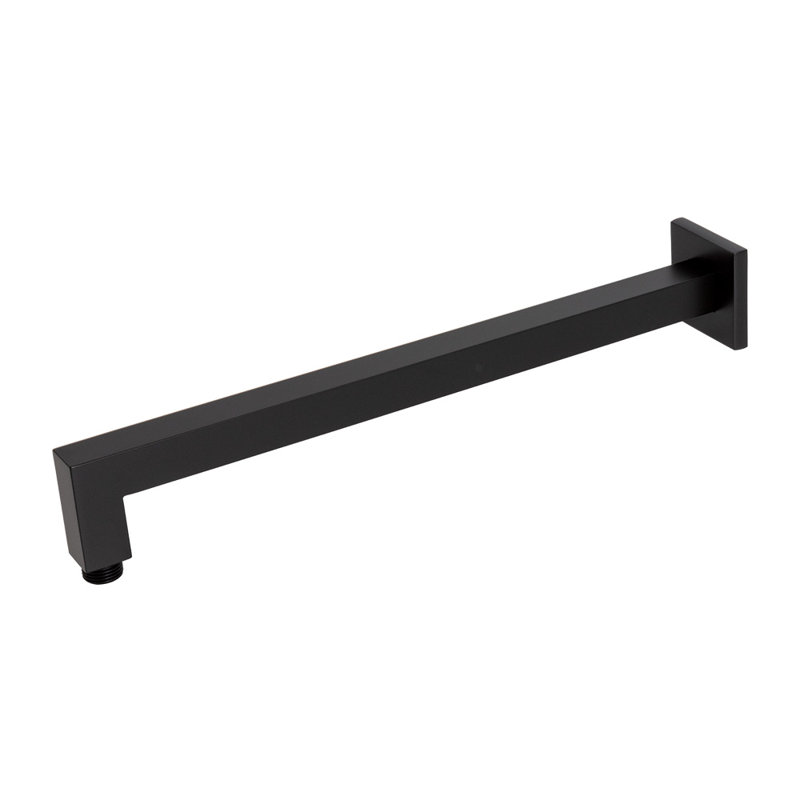 Waterblade Wall Mount Shower Arm, Matte Black