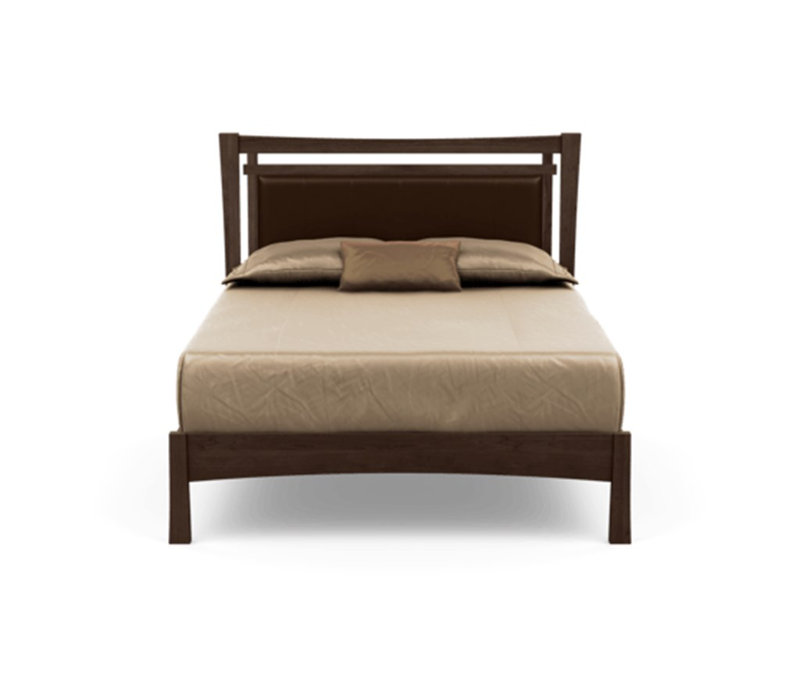 Monterey Upholstered Bed, King, Smoke Cherry, Hemp