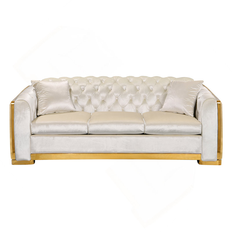 Ensemble de canapé Chesterfield Velvet Luxury