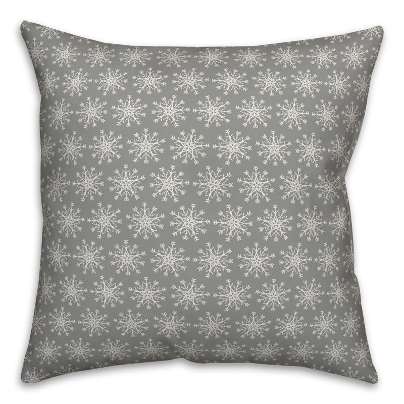  Housse de coussin Walking in a Winter Wonderland, 18 po x 18 po, Polyester/ Bourre en polyester