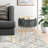 Velvet Round Footstool Ottoman-441920977