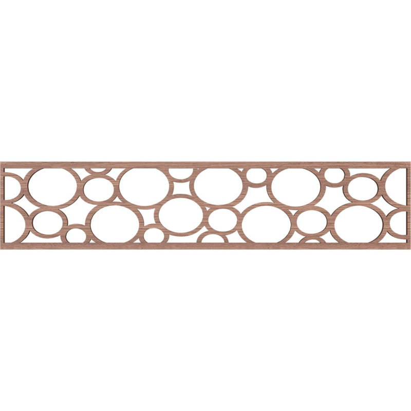Moulure de chantournage, Noyer, H 10 po x l 46,75 po x P 0,375 po