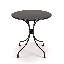 Delyu Round Metal Outdoor Bistro Table , 70cm cm W 70cm cm D