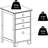 Winsome Studio Solid Beechwood File Cabinet With Three Drawers, Classic Casual Style, Modular Design