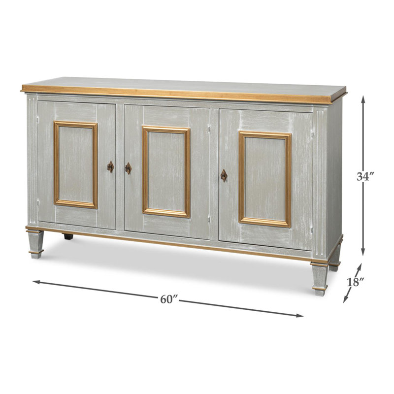 Louis XVI 60'' W Buffet, Carmine Legno