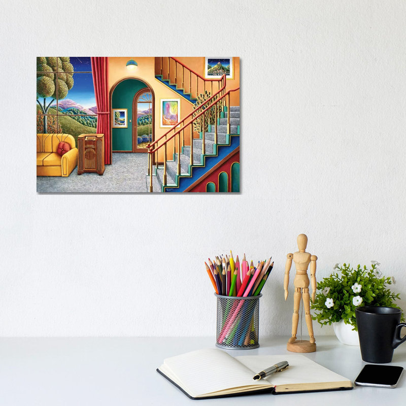 Radio Days XII by Andy Russell - Wrapped Canvas Print