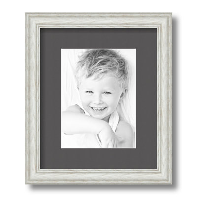 Wood Matte Picture Frame with Mat