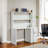 Cargo White Finish Writing Desk W/Hutch