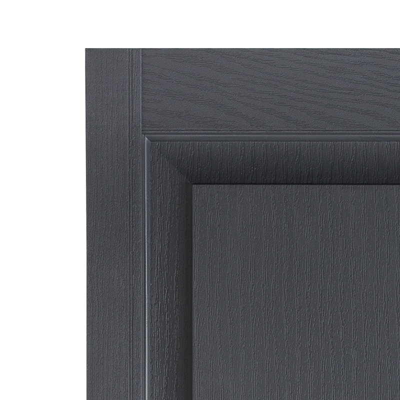 Premier Raised Panel Shutters, Dark Gray, 59"