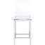 2 chaises de salle à manger transparentes et en acrylique pour siège confortable 2 pièces de tabourets de bar modernes avec pieds robustes pour la décoration de la pièce-1021012113