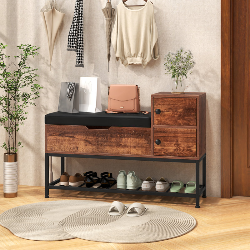 6 Pair Shoe Storage Bench