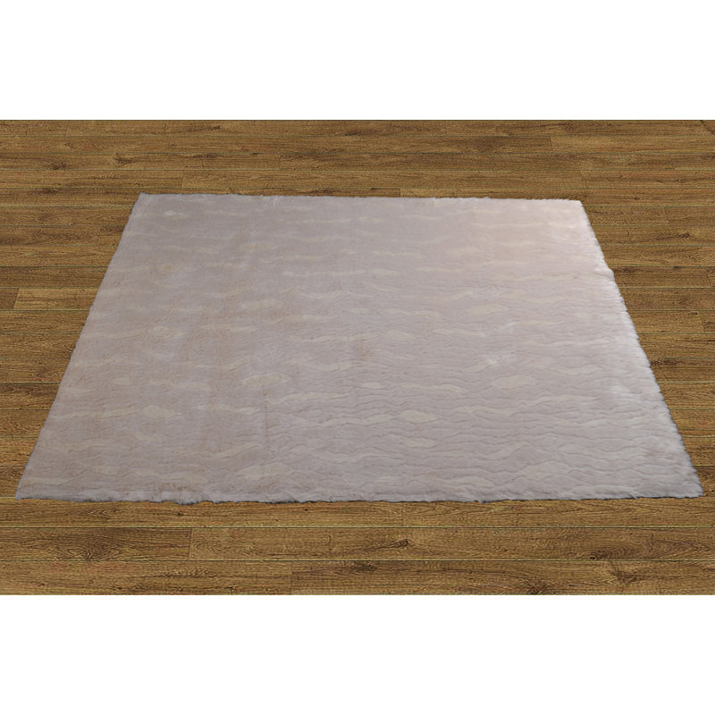 Faux Fur Shaggy Area Rug, Rectangle 152.4cm x 213.4cm