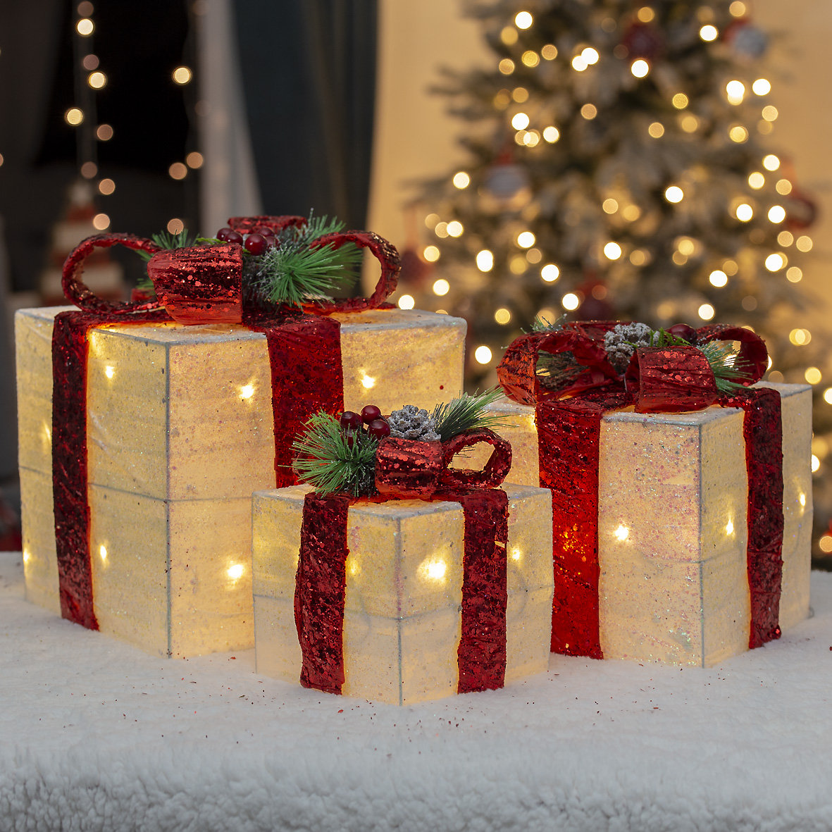 boxed christmas decorations