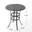 Table de bar en fonte d'aluminium