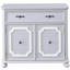 Buffet décoratif gris 2 portes avec 1 tiroir