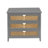 Natural 3 Drawer Storage Cabinet For Bedroom, Living Area - Gray In Gray, Made Of With , Suitable Various Rooms-249211403