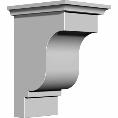Endurathane Edinburgh Bracket, 3 1/2"W x 5"D x 7"H, Factory Primed (6-Pack)