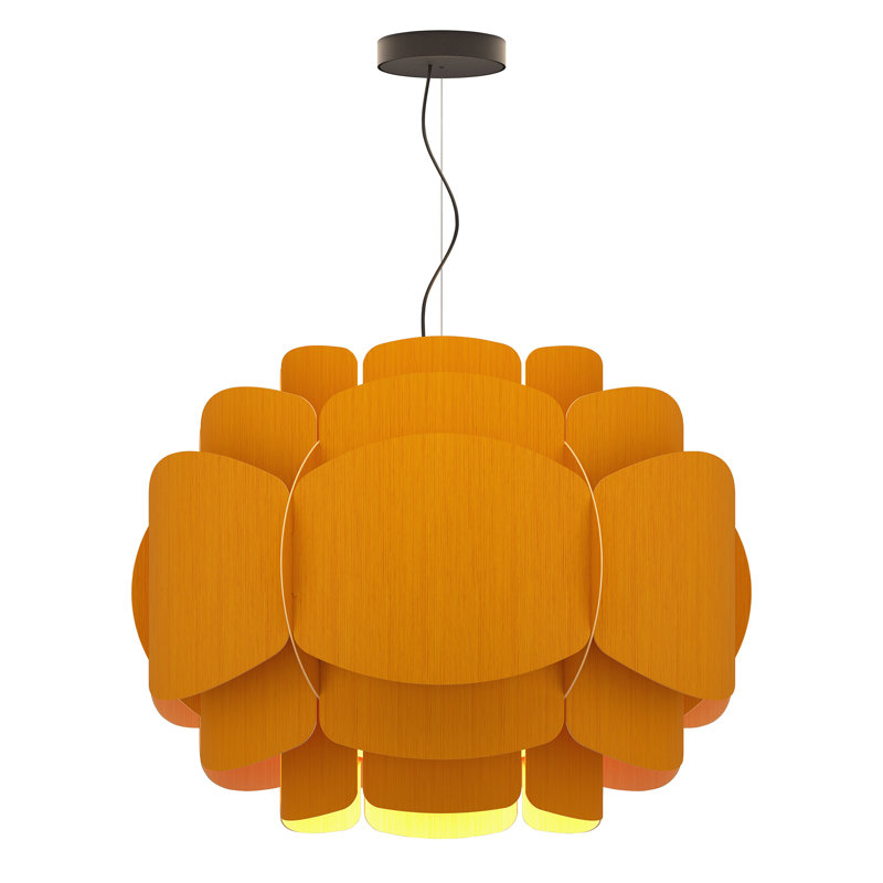 Luminaire suspendu 1 lumière Bella, Ocre