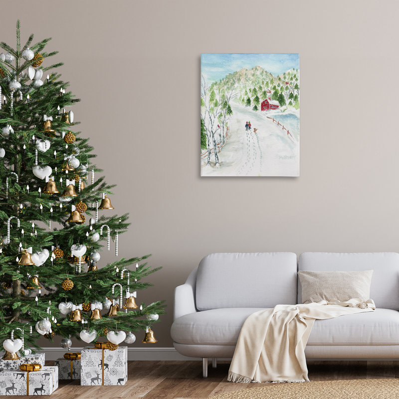 "Steps in Country Snow" par Melissa Hyatt, H 40 po x l 30 po