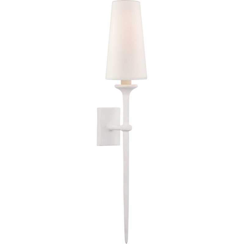 Julie Neill Iberia Single Sconce, Plaster White