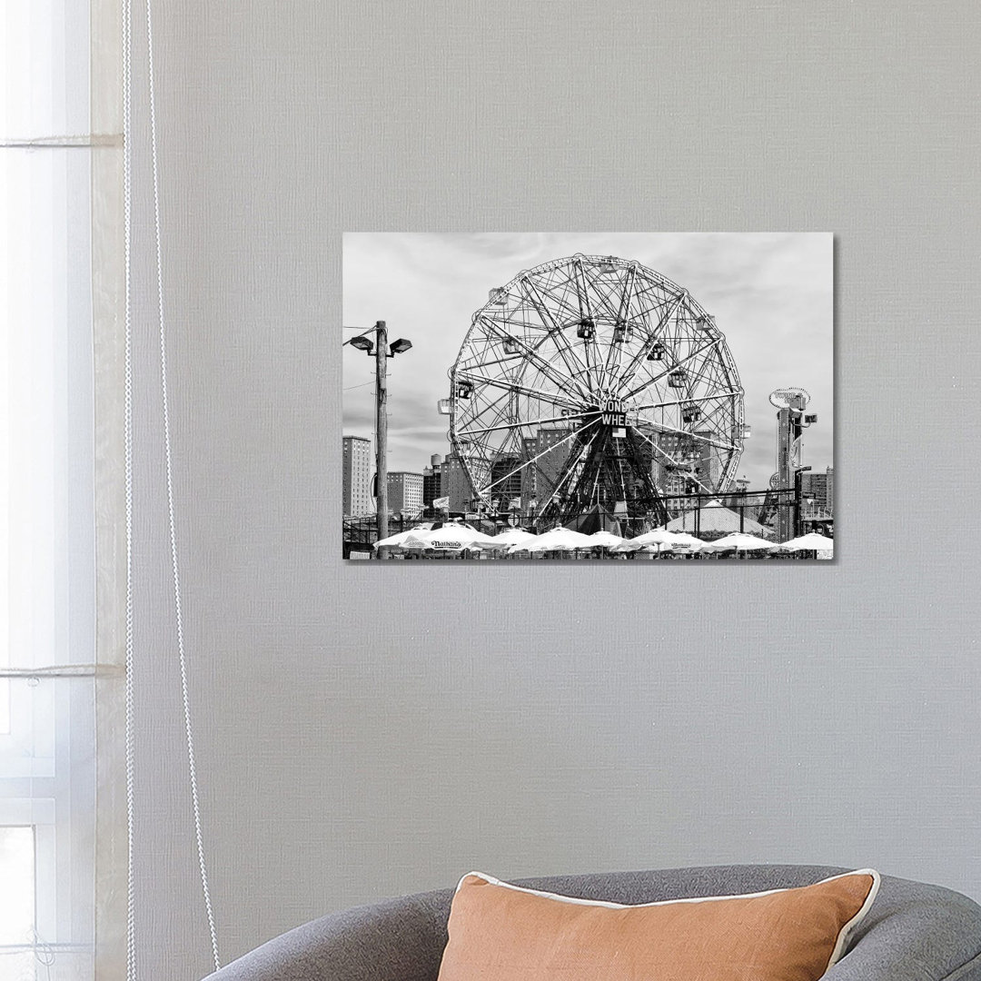 Coney Island Wonder Wheel by Philippe Hugonnard - Wrapped Canvas Gallery-Wrapped Canvas Giclée