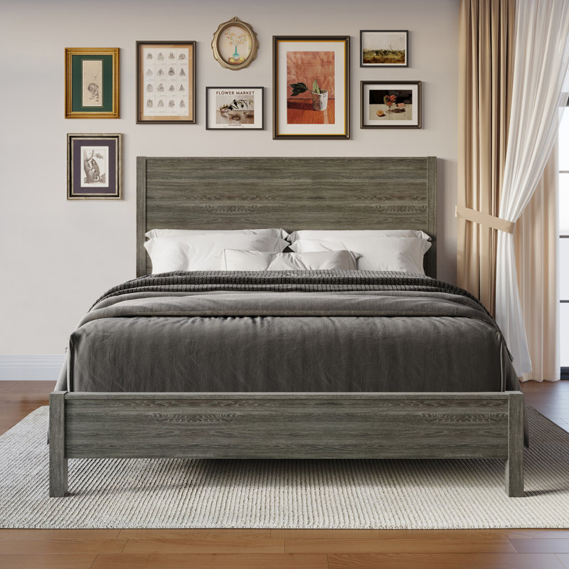 Ihor Piece Bedroom Set, Dark Gray, Full
