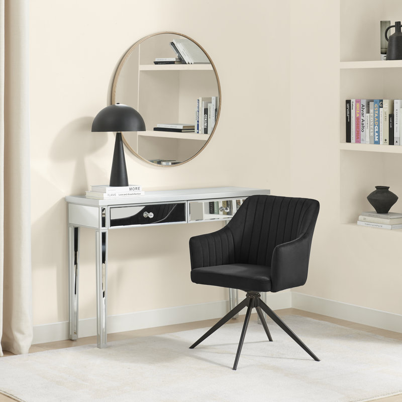 Chaise de salle à manger et de bureau Calley, Black