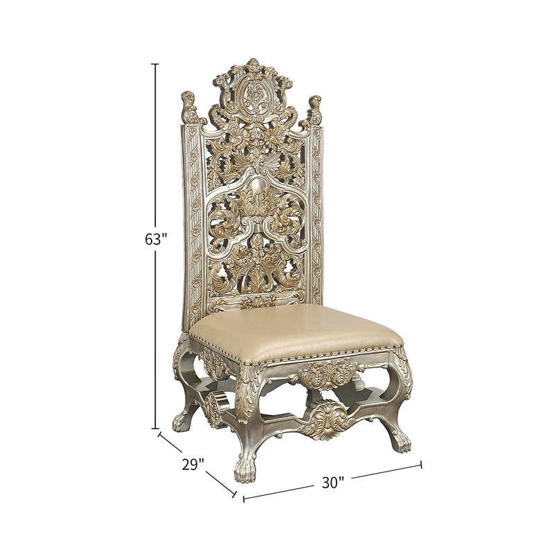 Faux Leather Side Chair