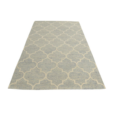 Tapis bleu clair Otto
