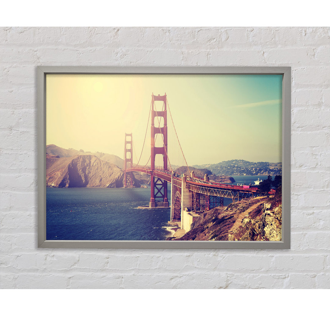 Golden Gate Bridge Retro - Druck