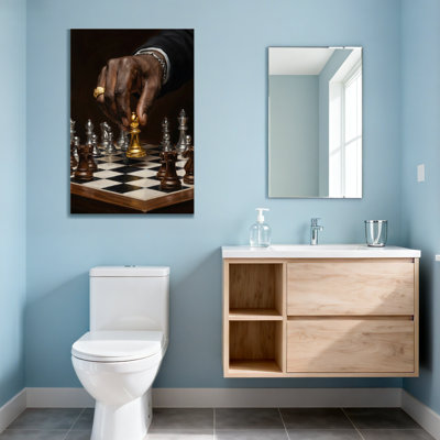 Fashion Hand Moving Chess King On Board
