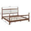 Structure de lit plateforme, structure de lit en bois massif avec tête de lit tapissier avec support à lattes et à lattes, aucun sommier nécessaire-1297993813-1297993815