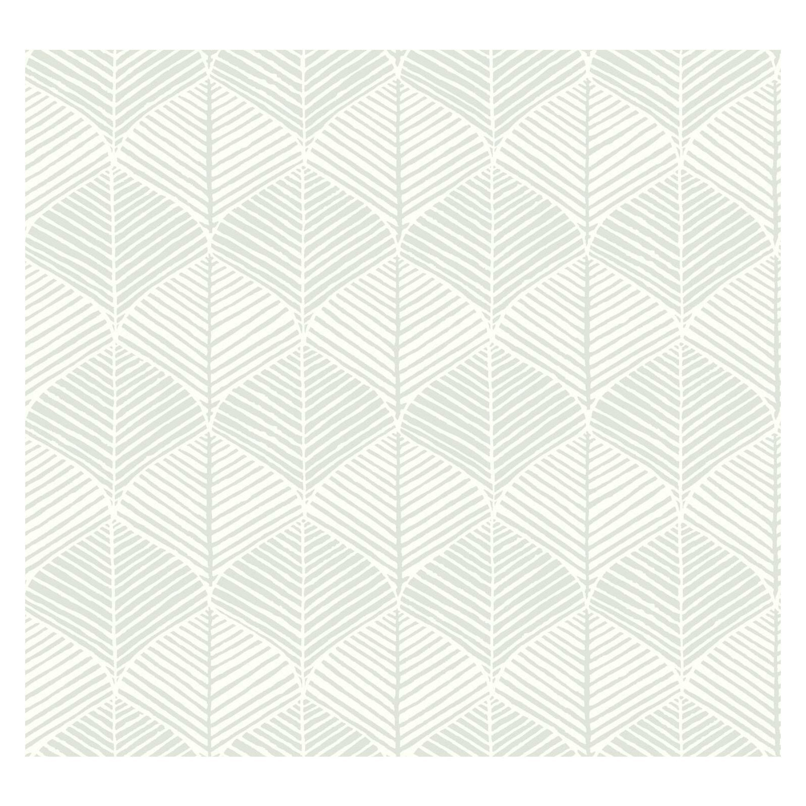 Biella Floral Wallpaper, White/Gray