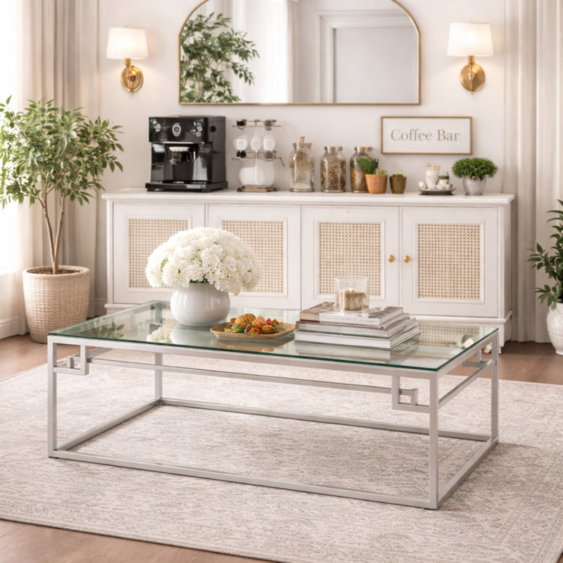 Allure Coffee Table, Silver