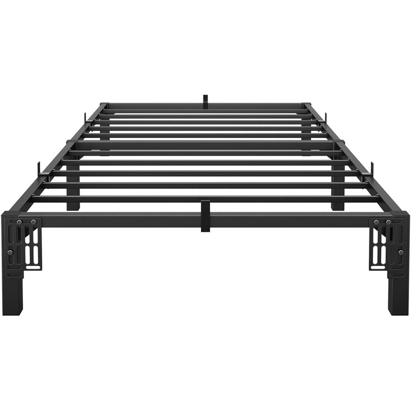 Structure de lit plateforme simple en métal 10 po, capacité de 800 lb sans outil