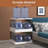 Michalyn 2 Clear Storage Bins with Lids Stackable Drawer 72L-1220858879
