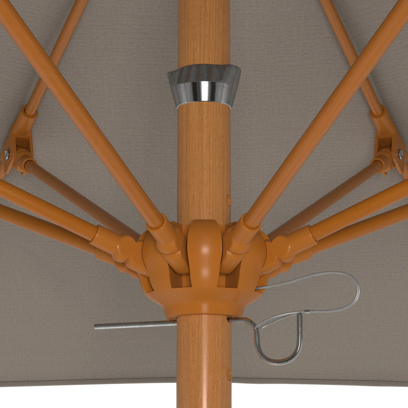 Parasol en bois de teck 7,5 pi, Colombe