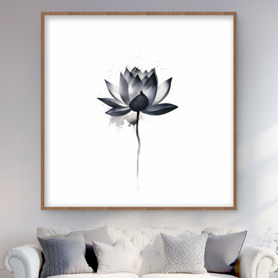 Dripping Flower - reproduction encadrée matte pour la décoration intérieure