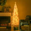 Sapin de Noël artificiel mince de 5 pi avec 110 lumières DEL blanc chaud et 294 pointes pour la décoration de Noël-364249795-364249784-364249796
