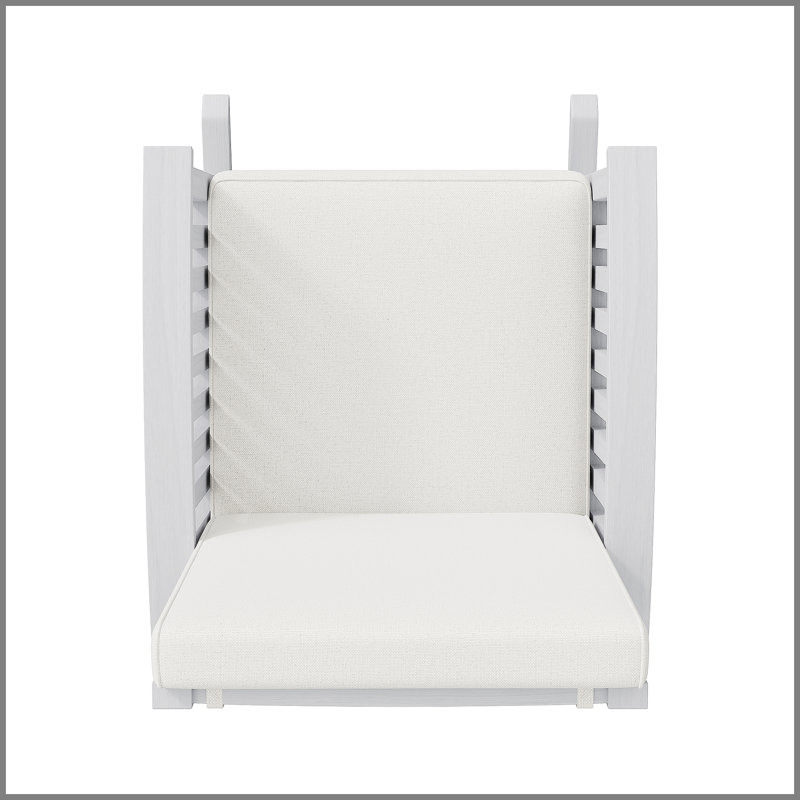 Chaise berçante en acacia