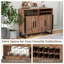 Armoire à vin avec 3 portes et tablettes réglables Home