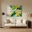 «Lyrical Abstraction 94», art mural en métal vert-145381368