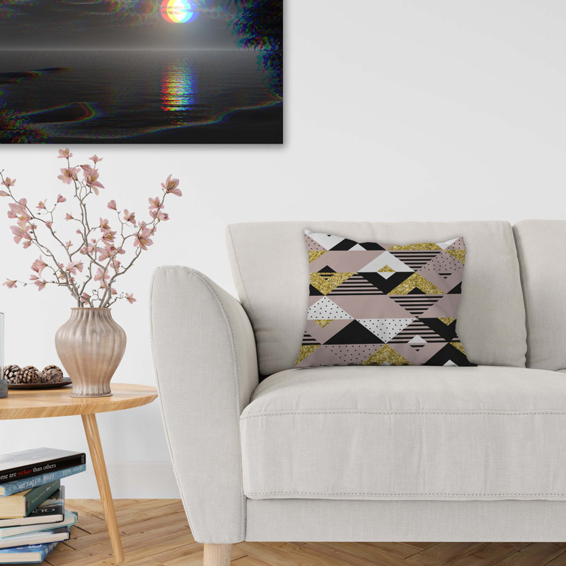 Housse de coussin d'extérieur carré tendance, 24" X 24"