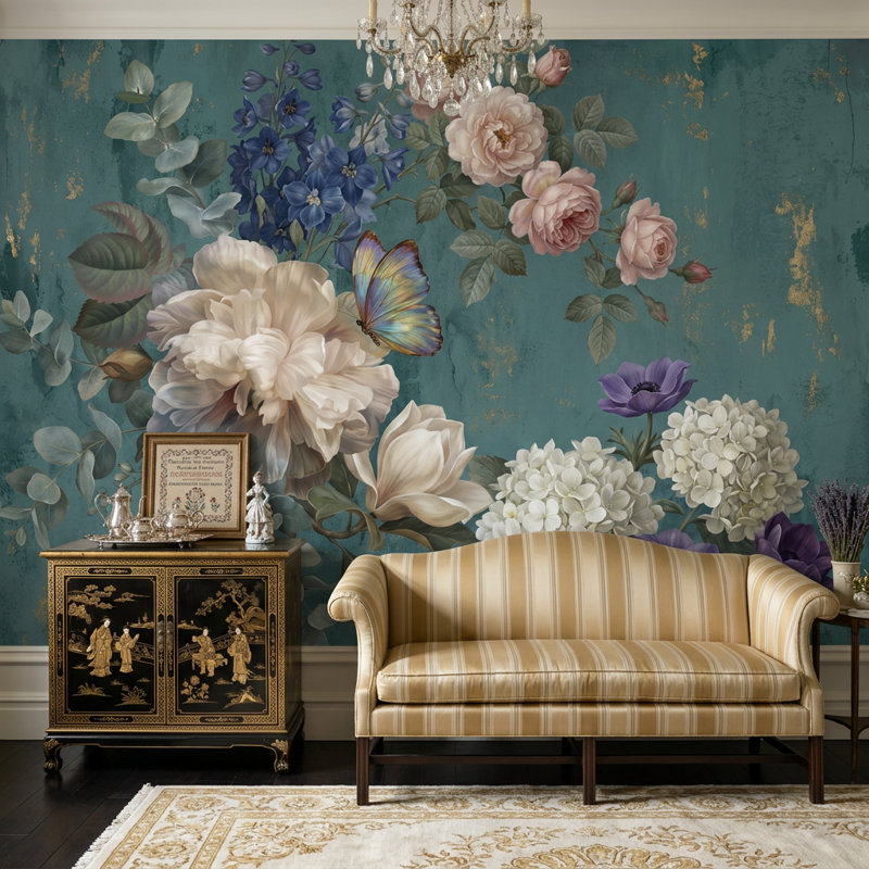 Décoration murale amovible vintage, Non-Woven Nonpasted, 140 po x 108 po