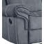 Canapé inclinable en velours gris Zubaida-125537934