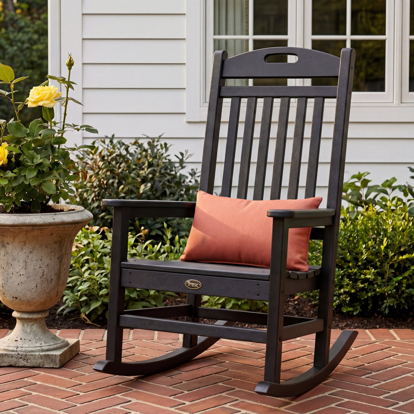 POLYWOOD® Yacht Club Patio Rocking Chair, Beige
