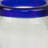 Handblown Shot Glasses Cobalt Blue Rim 