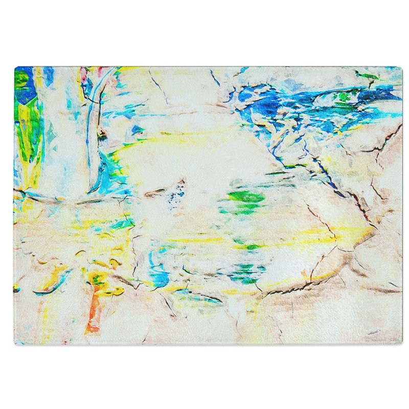 Tempered Glass Art Painting Vol.140 Chopping Board, 39 cm W x 28.5 cm L