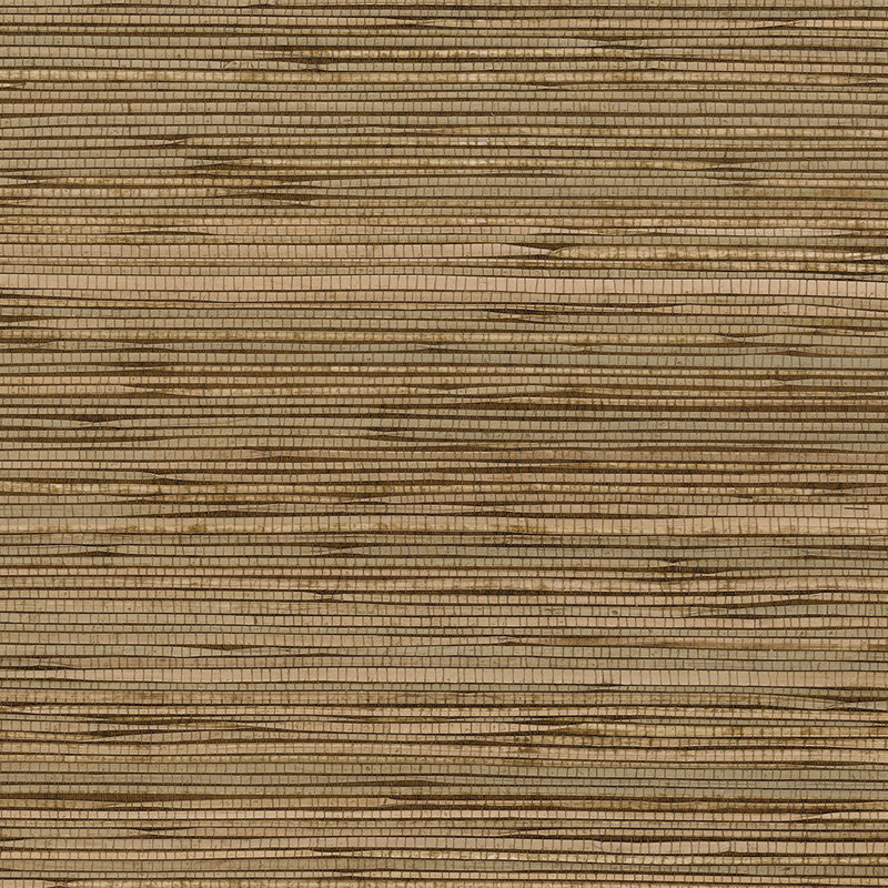 Papier peint en jute brut brut 24 'x 36 "Decorator Grasscloth II, Bronze/brun